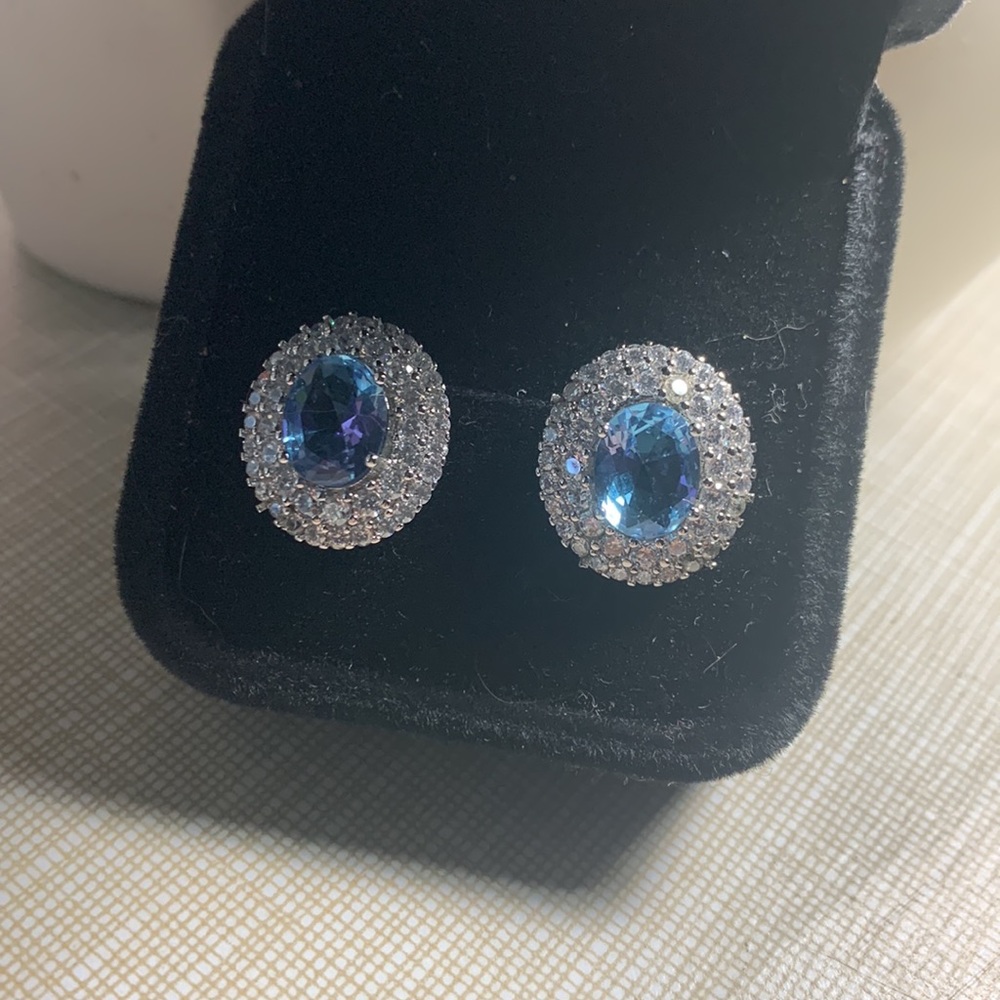 Changing Colors Same Earrings Different Purple/Bl… - image 6